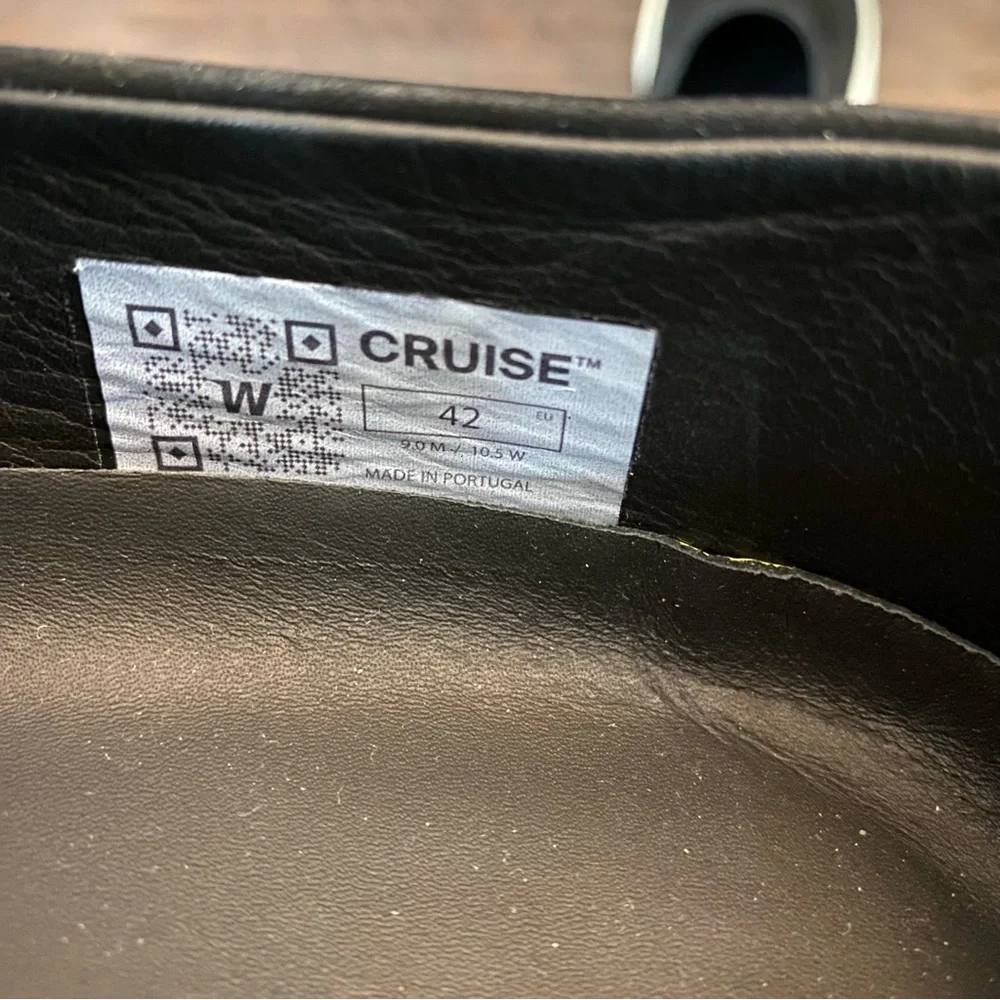 Wolf & Shepherd Cruise Men's Slip On Black & White Shoe Size 42 US 9 - Picture 7 of 9